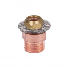 Small gas lens collet set with replaceable strainer QUARTZSYSTEM 9/20 17/18/26 L=16mm d=2.4mm